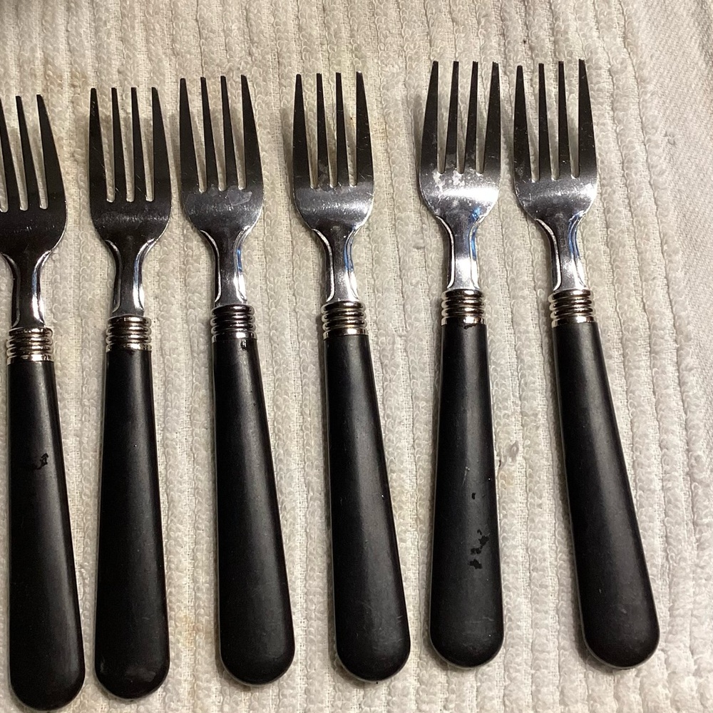 Gibson Set of 6 Stainless Forks - Picture 1 of 4
